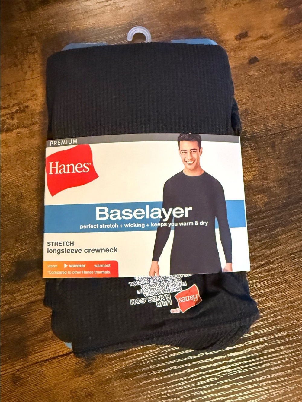 Hanes Men's Baselayer Long Sleeve Size Large